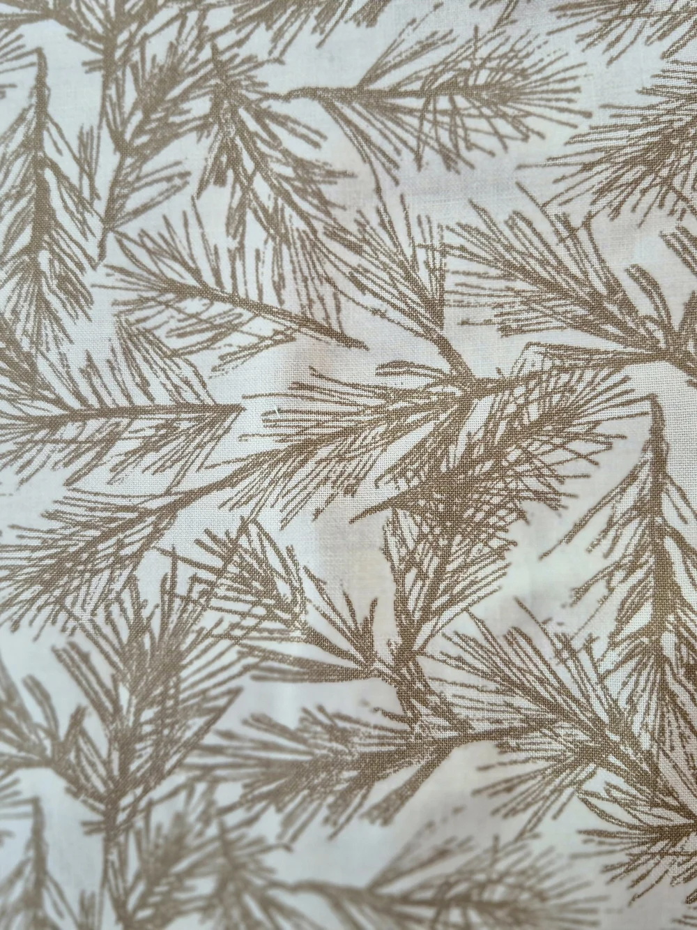 Brown Pine Needles Cotton Fabric 1 Yard Muslin Mates by Moda Quilting Sewing